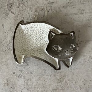 Vintage MCM Cat Ashtray Trinket Dish Coin Tray Kitsch Retro Counterpoint Japan